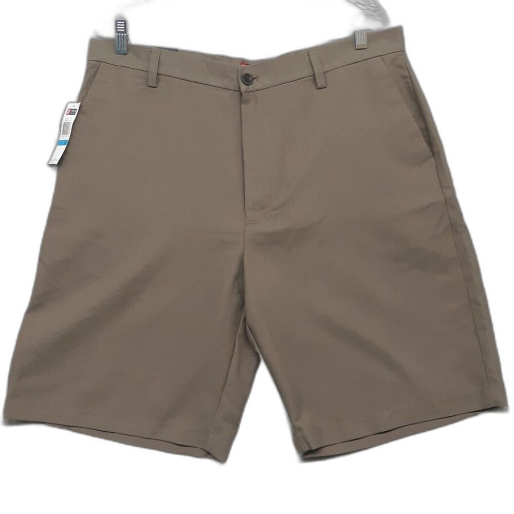 Chaps Men Shorts Brown Classic Flat Front Lightweight Size 36 NWT